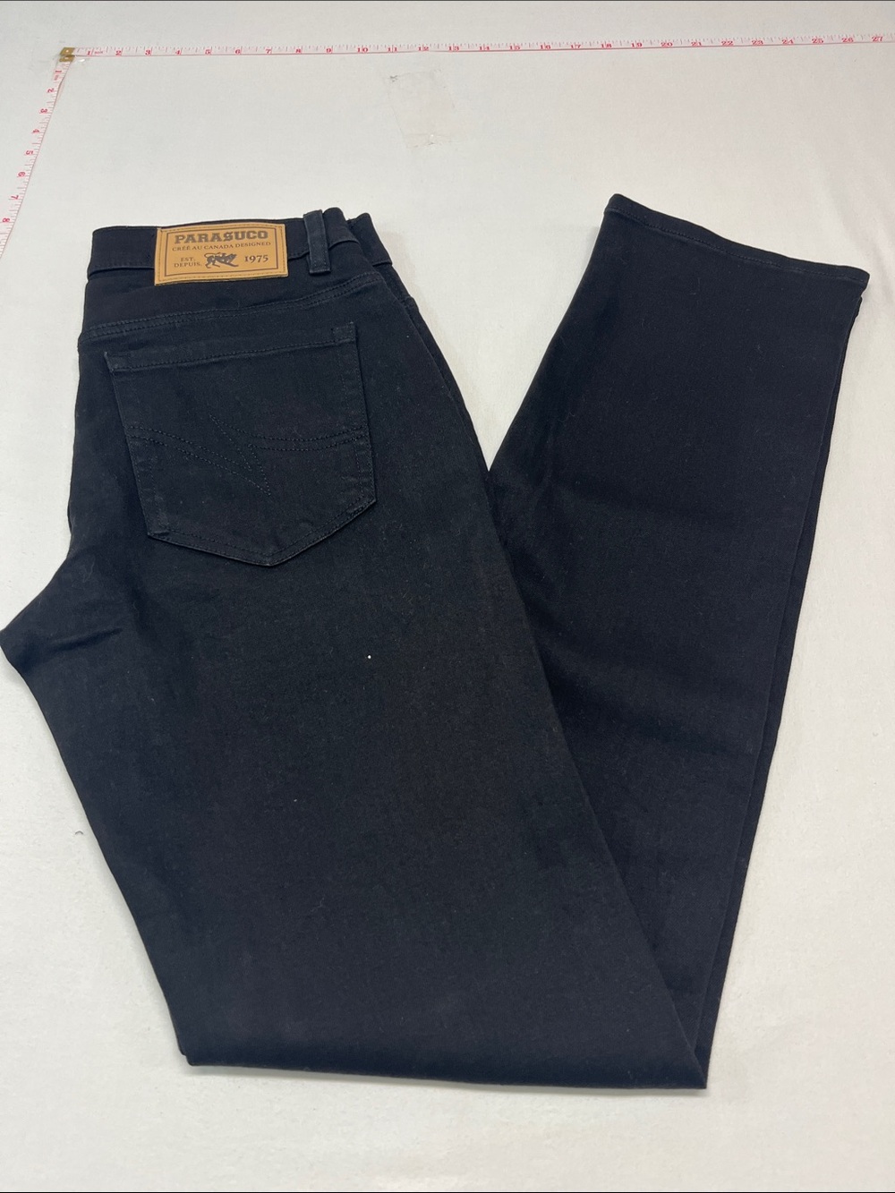 Parasuco Men Jeans Straight Black 30x34 stretch new casual 1181